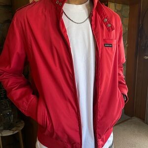 Red Members Only Jacket Mens size L
